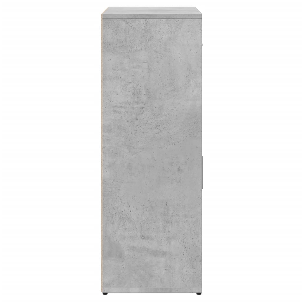 Servantă, gri beton, 60x30x84 cm, lemn compozit