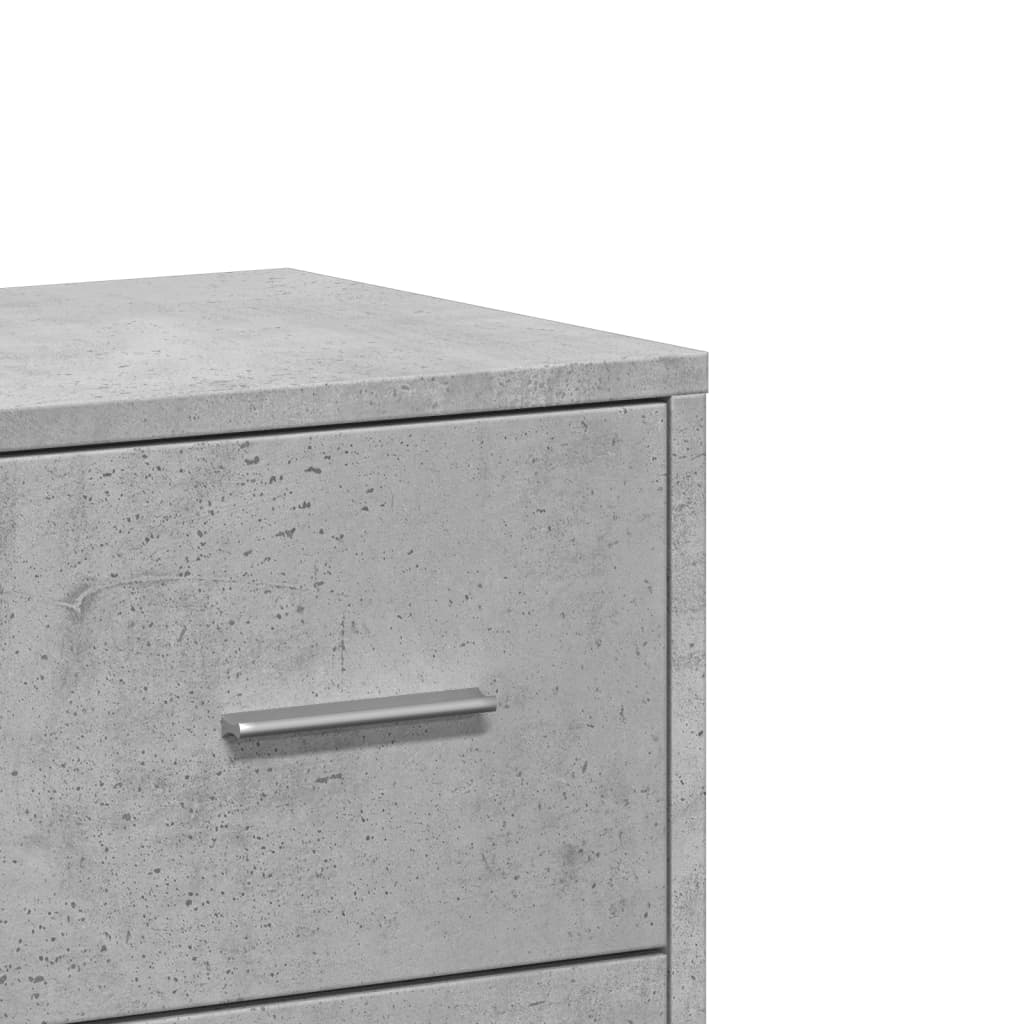 Servantă, gri beton, 60x31x84 cm, lemn compozit