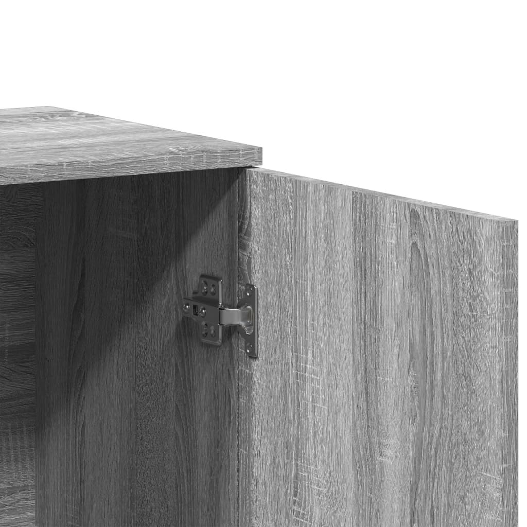 Servantă, gri sonoma, 79x38x80 cm, lemn prelucrat