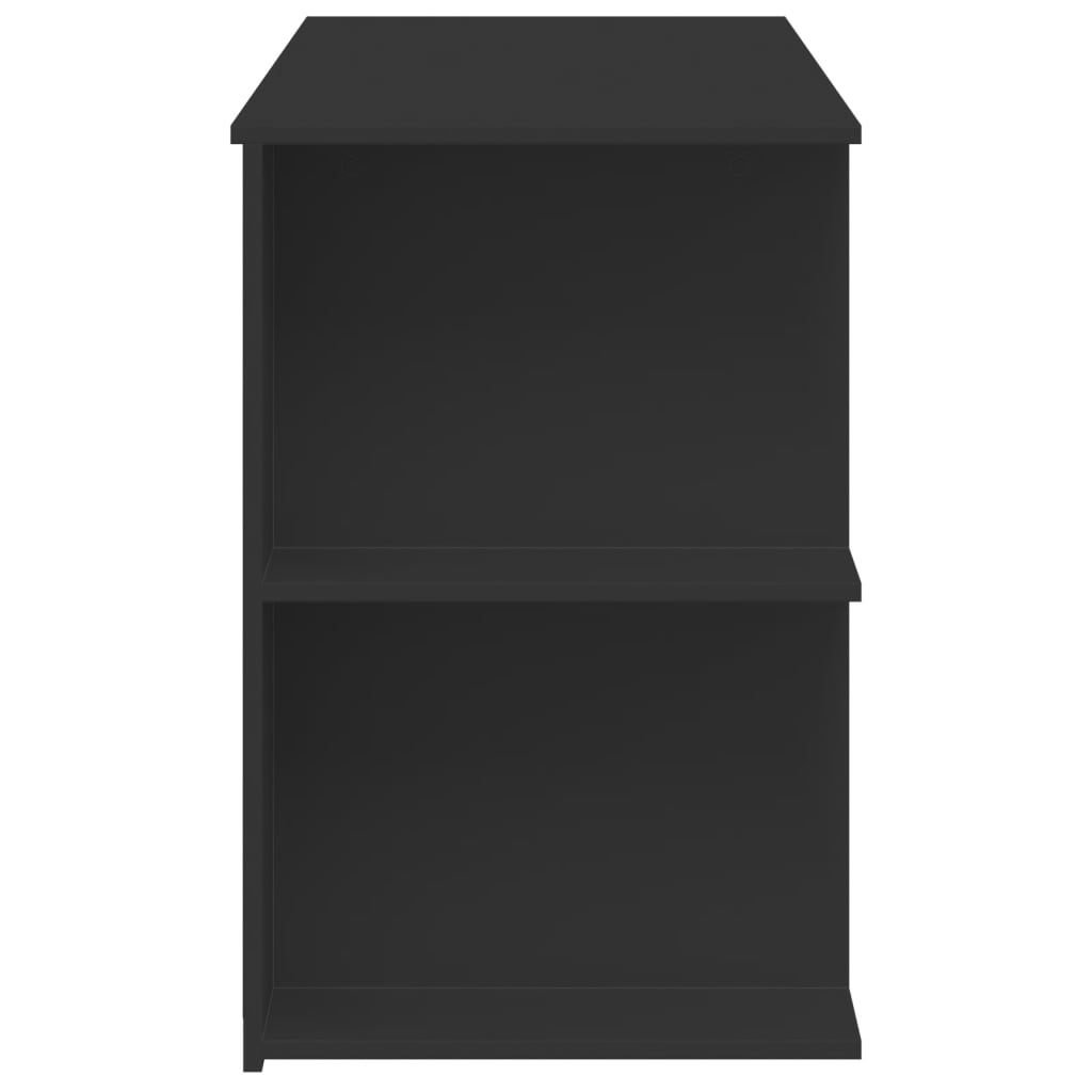Birou, negru, 140x50x75 cm, lemn prelucrat