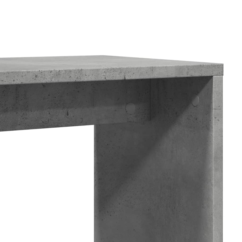 Masă laterală, 2 buc., gri beton, 50x30x50 cm, PAL