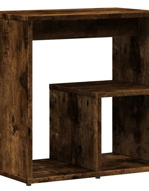 Загрузите изображение в средство просмотра галереи, Masă laterală, stejar fumuriu, 50x30x50 cm, lemn compozit
