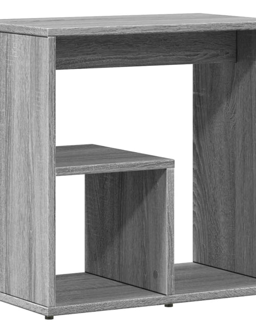 Încărcați imaginea în vizualizatorul Galerie, Măsuță laterală, sonoma gri, 50x30x50 cm, lemn compozit
