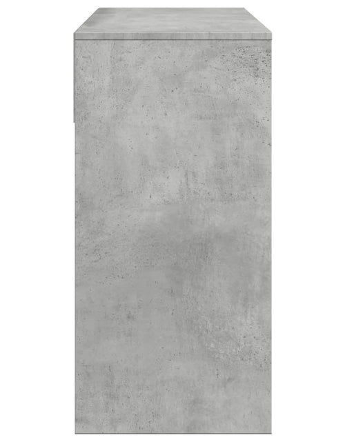 Загрузите изображение в средство просмотра галереи, Masă de toaletă cu oglindă, gri beton, 80x39x80 cm
