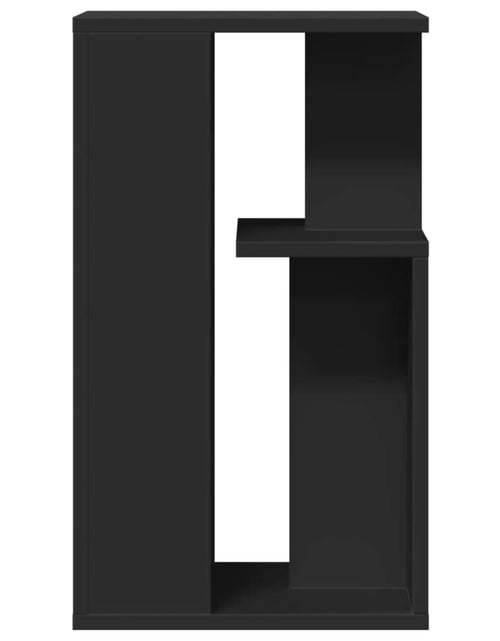 Загрузите изображение в средство просмотра галереи, Masă laterală, negru, 35x35x60 cm, lemn compozit
