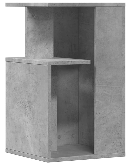 Încărcați imaginea în vizualizatorul Galerie, Masă laterală, gri beton, 35x35x60 cm, PAL
