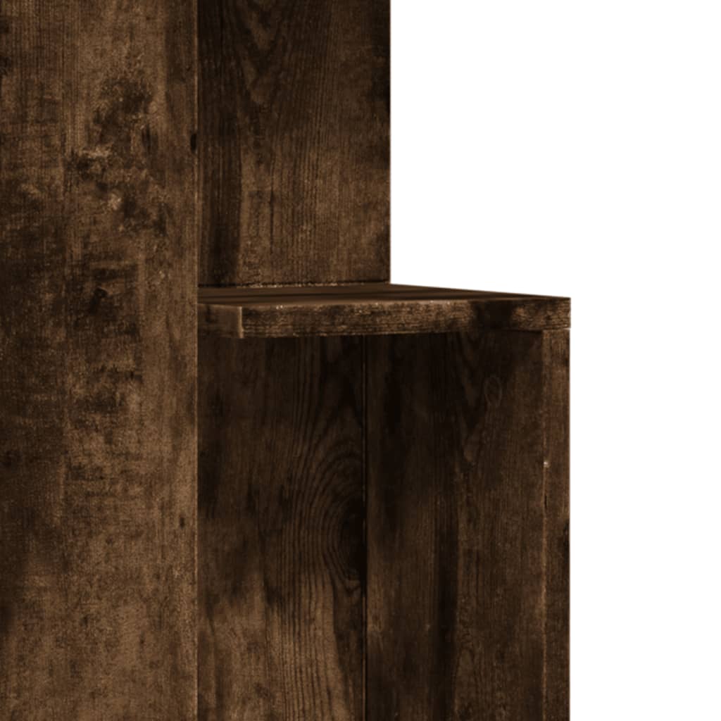 Masă laterală, stejar fumuriu, 35x35x60 cm, lemn compozit
