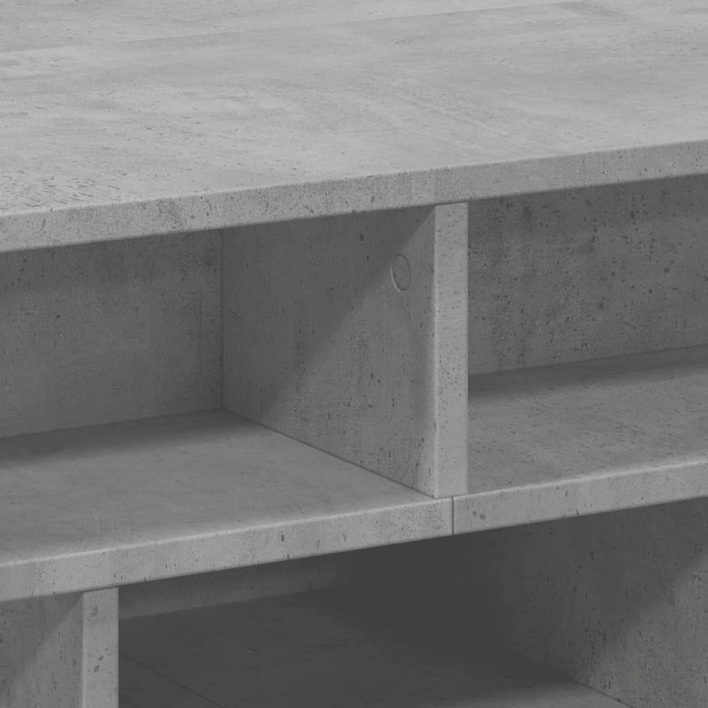 Masă de cafea, gri beton, 70x70x29 cm, lemn compozit