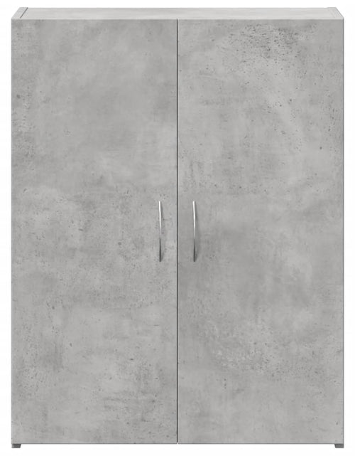 Încărcați imaginea în vizualizatorul Galerie, Fișet, gri beton, 60x32x77,5 cm, lemn prelucrat
