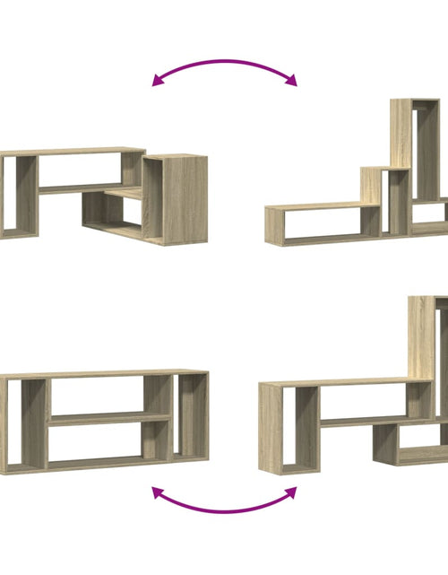 Încărcați imaginea în vizualizatorul Galerie, Dulap TV, 2 buc., stejar sonoma, 100x30x50 cm, lemn prelucrat
