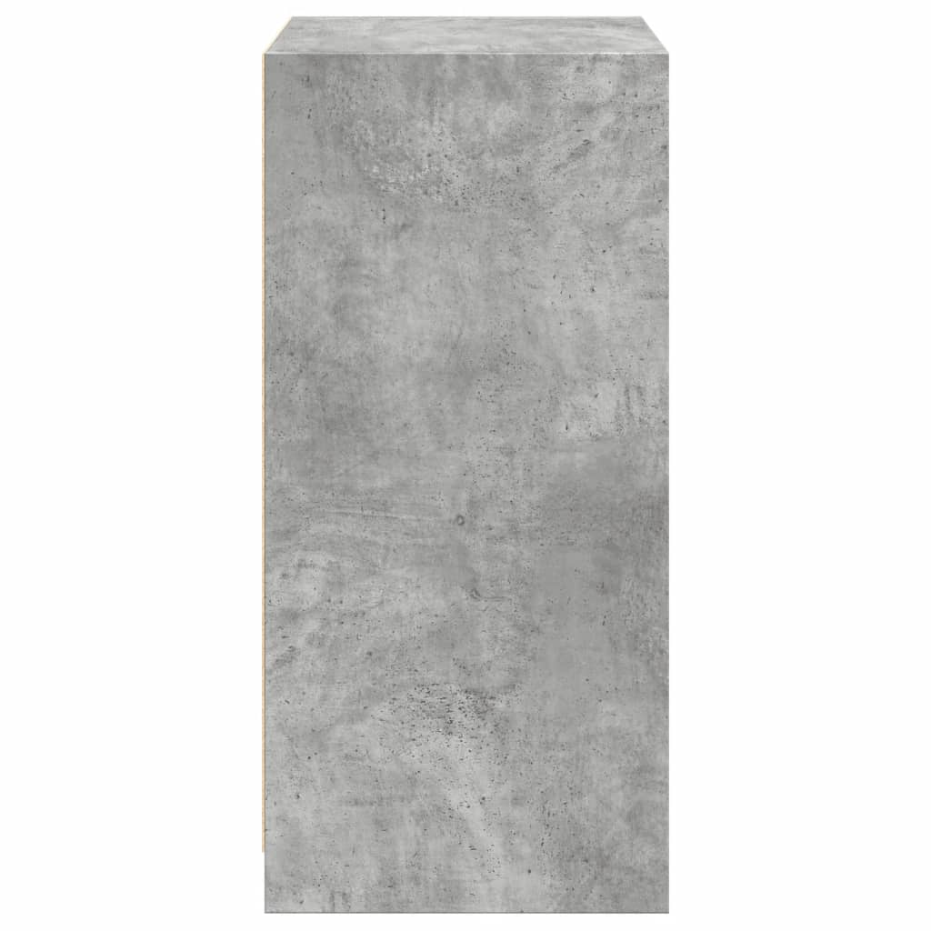 Dulap, gri beton, 48x41x102 cm, lemn prelucrat