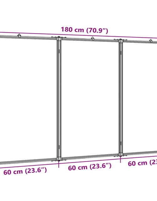 Загрузите изображение в средство просмотра галереи, Tablă magnetică pliabilă, alb, 180x80x1,7 cm, aluminiu
