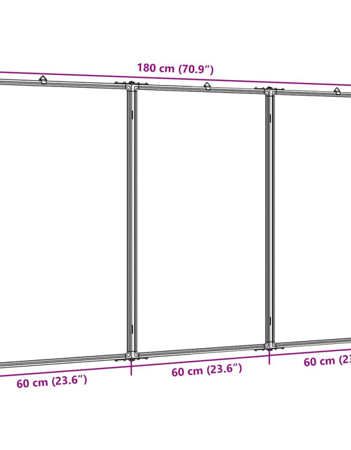 Încărcați imaginea în vizualizatorul Galerie, Tablă magnetică pliabilă, alb, 180x100x1,7 cm, aluminiu
