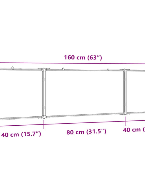 Загрузите изображение в средство просмотра галереи, Tablă magnetică pliabilă, alb, 160x40x1,7 cm, aluminiu
