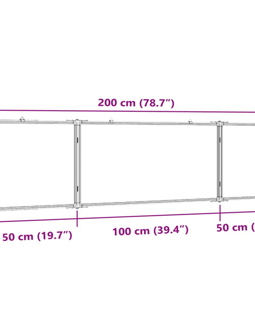 Încărcați imaginea în vizualizatorul Galerie, Tablă magnetică pliabilă, alb, 200x50x1,7 cm, aluminiu
