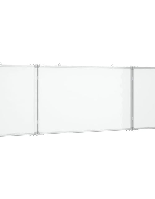 Încărcați imaginea în vizualizatorul Galerie, Tablă magnetică pliabilă, alb, 160x60x1,7 cm, aluminiu
