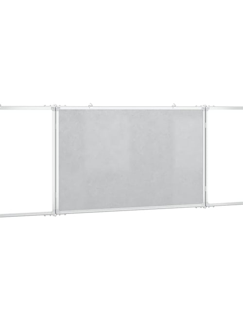 Încărcați imaginea în vizualizatorul Galerie, Tablă magnetică pliabilă, alb, 160x60x1,7 cm, aluminiu
