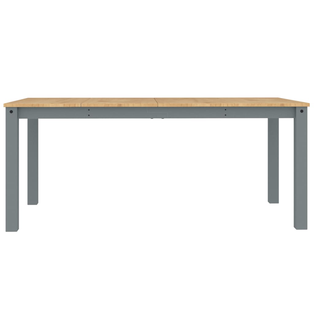 Masă de sufragerie „Panama”, gri, 180x90x75 cm, lemn masiv pin