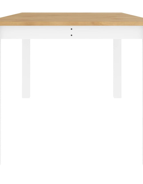 Încărcați imaginea în vizualizatorul Galerie, Masă de sufragerie „Panama”, alb, 180x90x75 cm, lemn masiv pin
