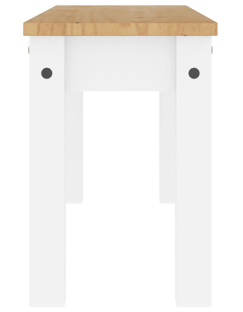 Încărcați imaginea în vizualizatorul Galerie, Banchetă de bucătărie Panama, alb, 105x30x45 cm, lemn masiv pin
