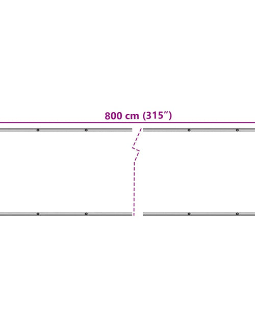 Загрузите изображение в средство просмотра галереи, Paravan de grădină, gri, 800x90 cm, PVC
