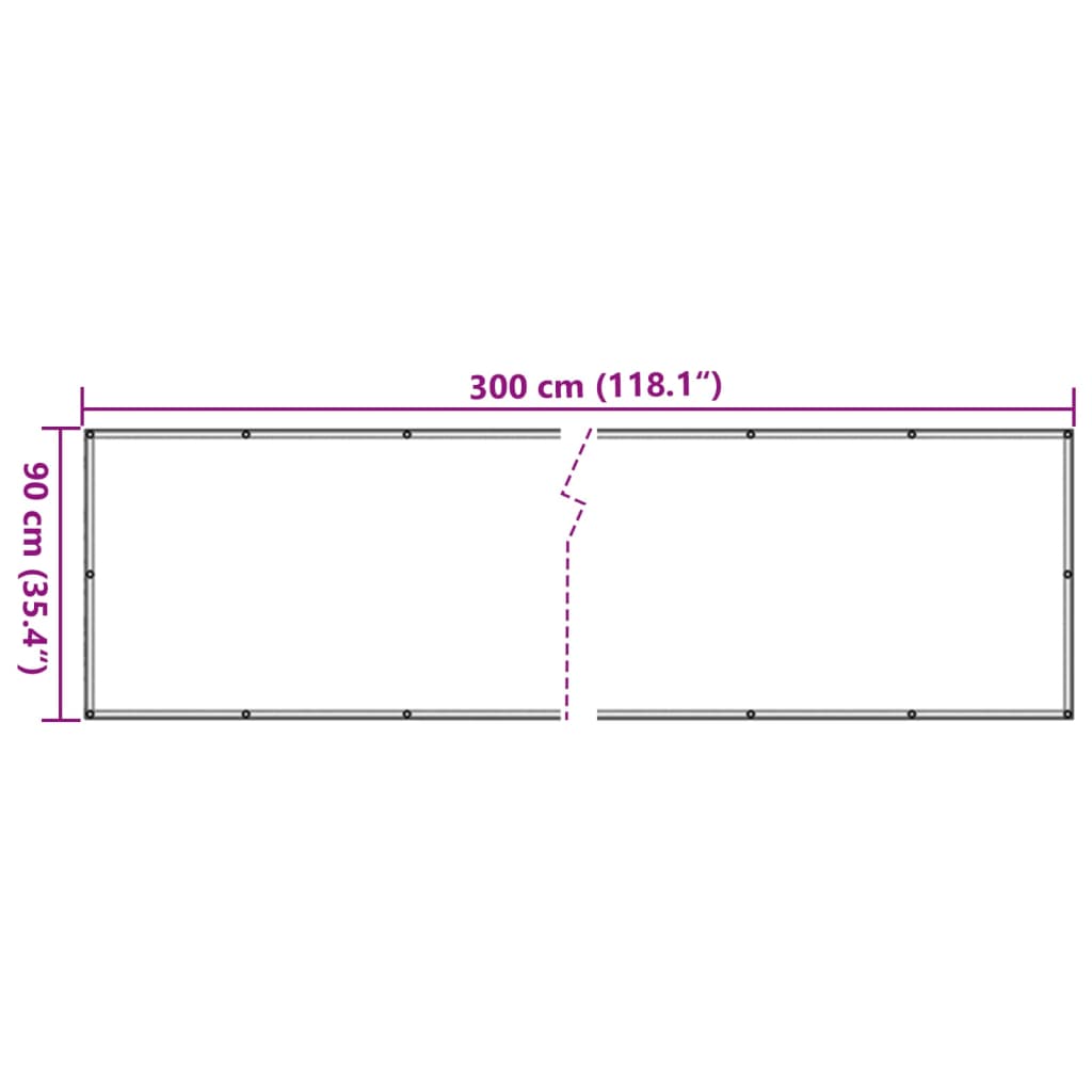 Paravan de grădină cu aspect de plantă, verde, 300x90 cm, PVC