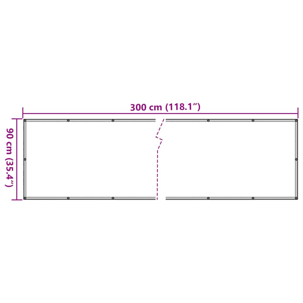 Paravan de grădină cu aspect de piatră, 300x90 cm PVC