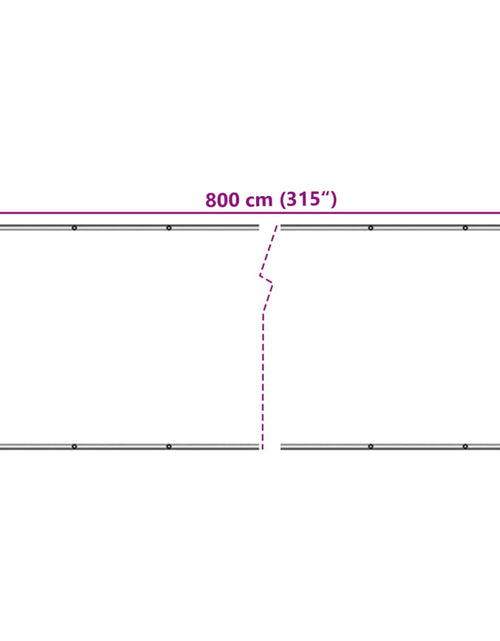 Загрузите изображение в средство просмотра галереи, Paravan de grădină, gri, 800x120 cm, PVC

