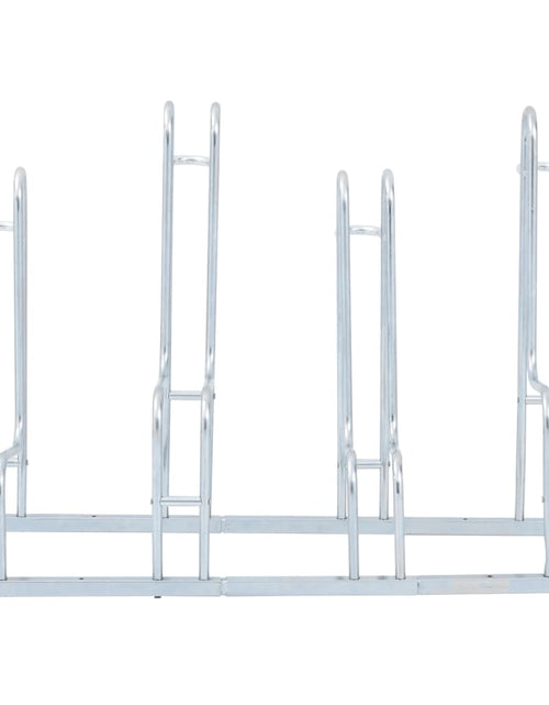 Загрузите изображение в средство просмотра галереи, Suport de sine stătător pentru 4 biciclete, oțel galvanizat
