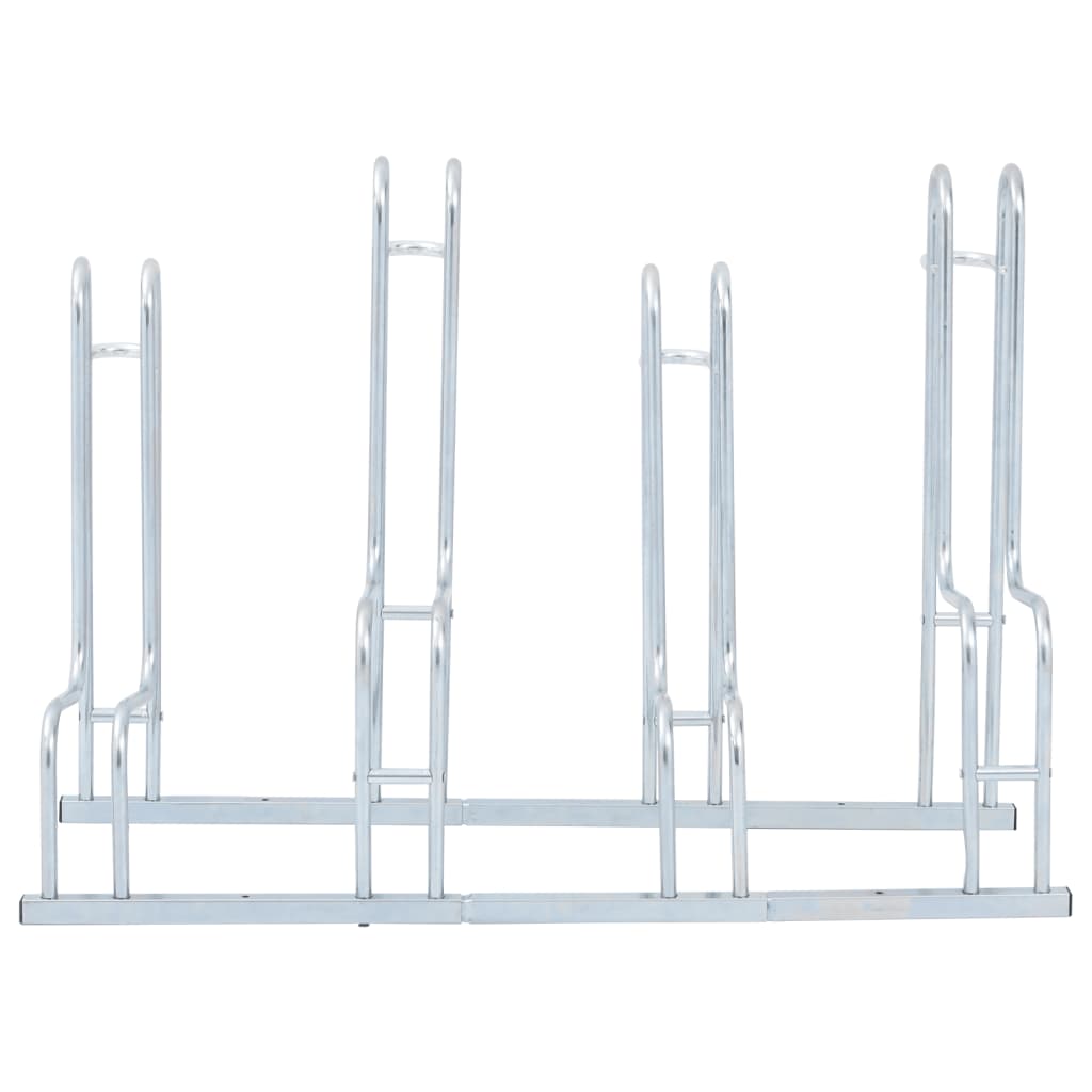 Suport de sine stătător pentru 4 biciclete, oțel galvanizat