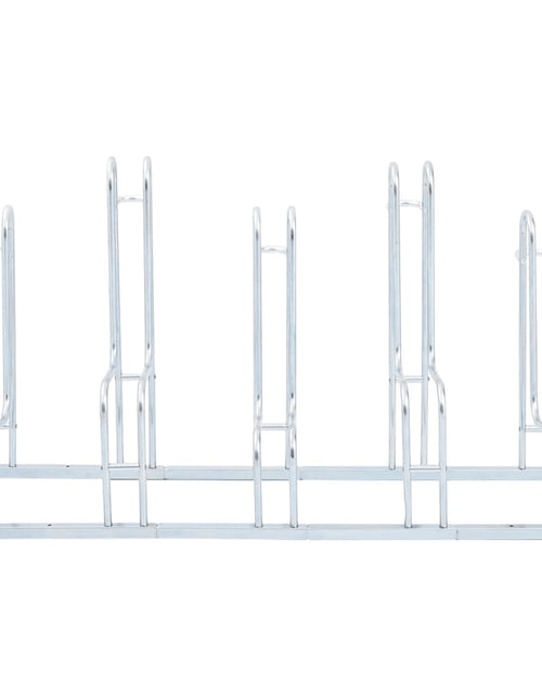 Încărcați imaginea în vizualizatorul Galerie, Suport pentru 5 biciclete de sine stătător, oțel galvanizat

