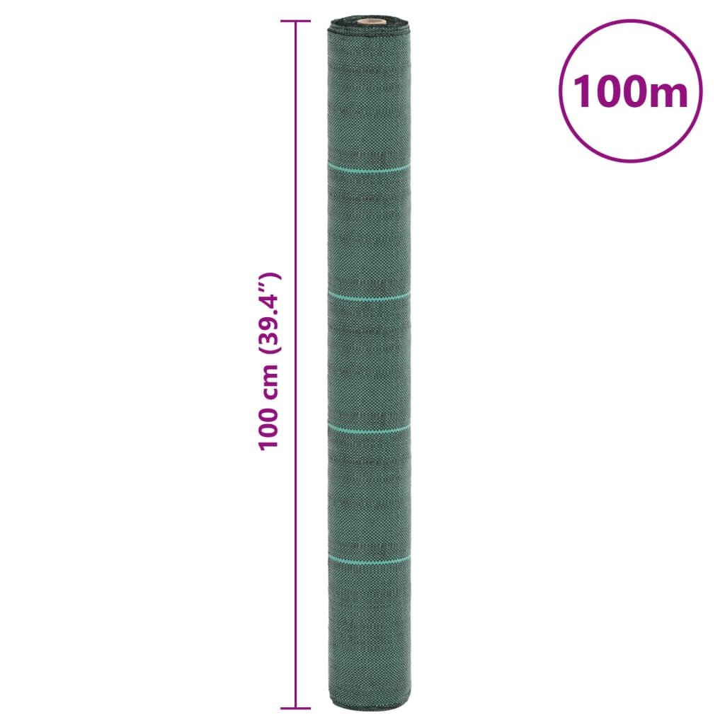 Membrană antiburuieni, verde, 1x100 m, PP