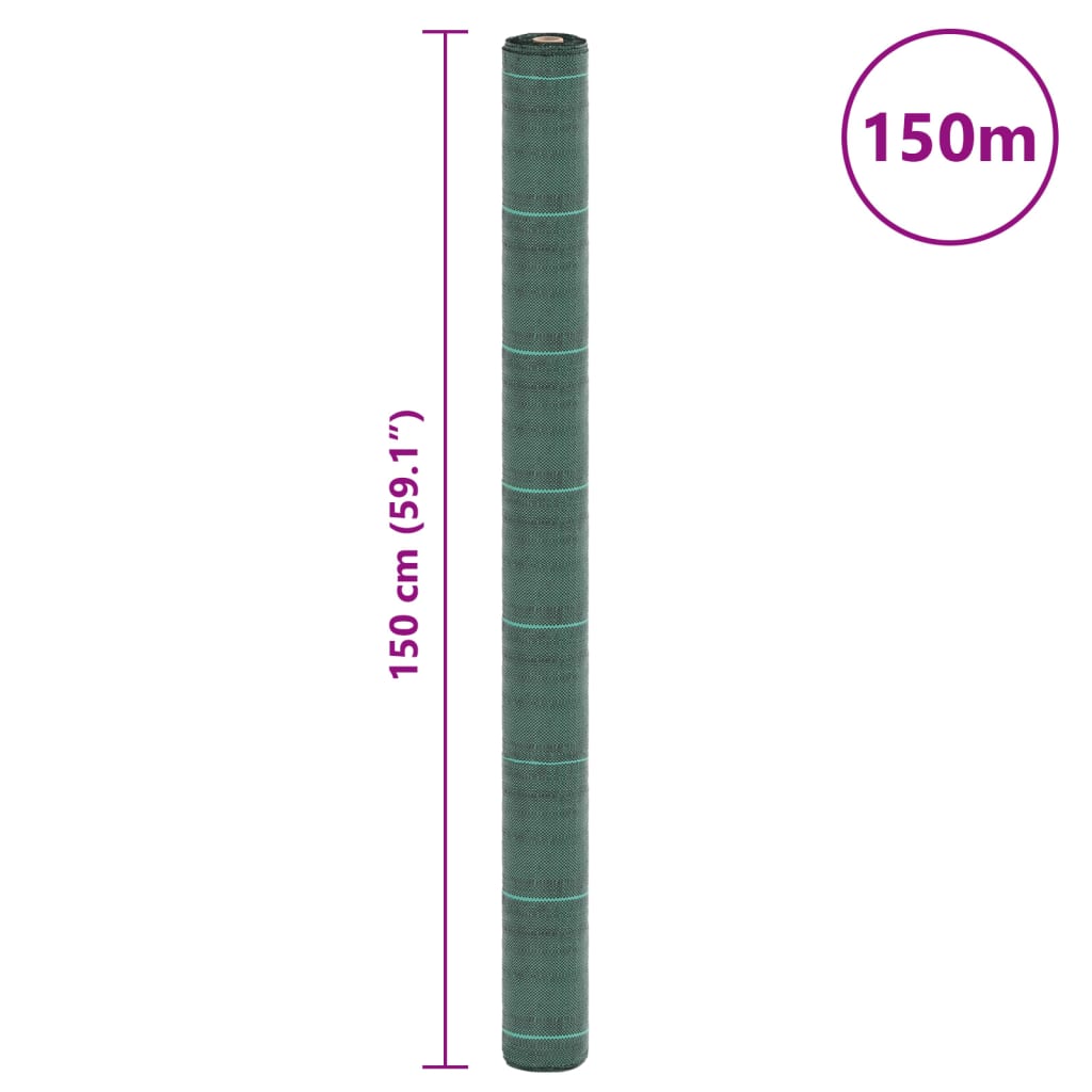 Membrană antiburuieni, verde, 1,5x150 m, PP