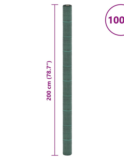 Загрузите изображение в средство просмотра галереи, Membrană antiburuieni, verde, 2x100 m, PP
