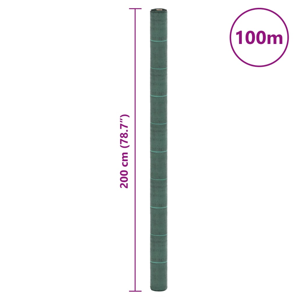 Membrană antiburuieni, verde, 2x100 m, PP