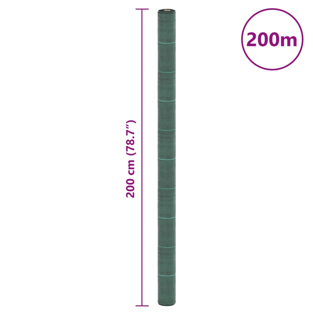 Membrană antiburuieni, verde, 2x200 m, PP