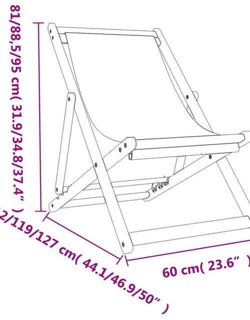 Загрузите изображение в средство просмотра галереи, Scaune de plajă pliante, 2 buc., roșu, material textil - Lando
