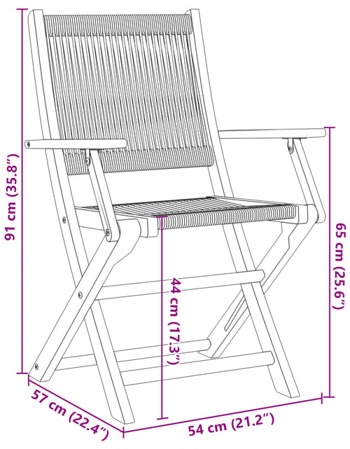 Încărcați imaginea în vizualizatorul Galerie, Scaune de grădină pliabile, 4 buc., gri, lemn masiv acacia
