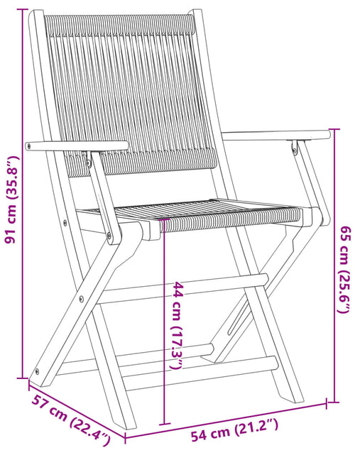 Încărcați imaginea în vizualizatorul Galerie, Scaune de grădină pliabile, 4 buc., bej, lemn masiv acacia
