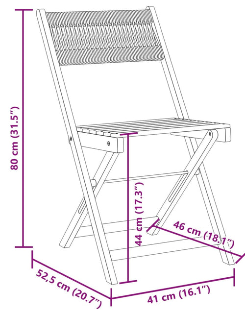 Încărcați imaginea în vizualizatorul Galerie, Scaune de grădină pliabile, 4 buc., gri, lemn masiv acacia
