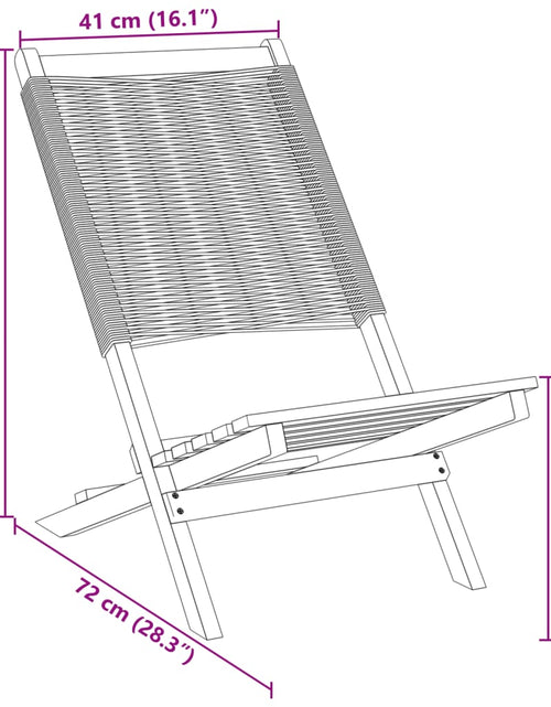 Încărcați imaginea în vizualizatorul Galerie, Scaune de grădină pliabile, 6 buc., negru, lemn masiv acacia
