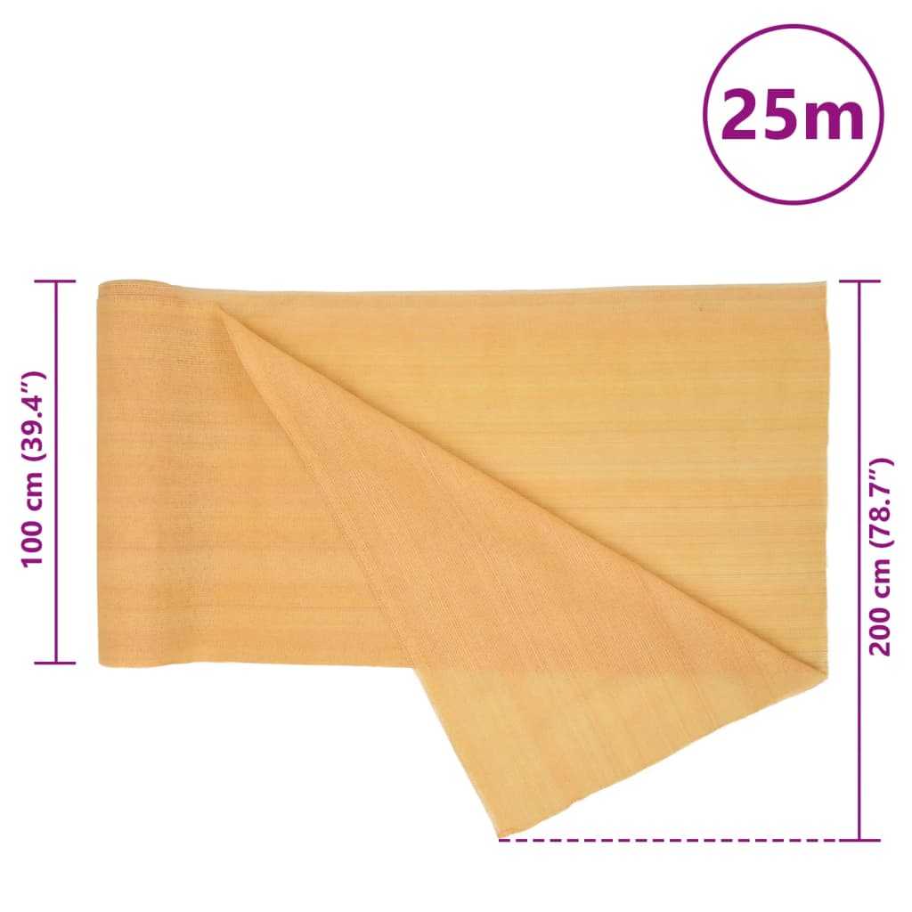 Plasă protecție intimitate, 2x25 m, HDPE, 75 g/m²