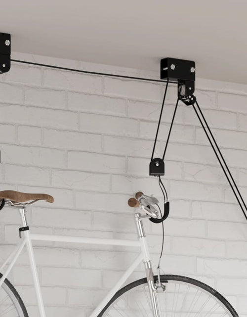 Încărcați imaginea în vizualizatorul Galerie, Palan pentru biciclete cu suport pe tavan, 57 kg
