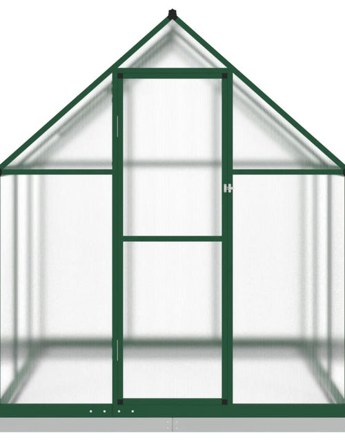 Încărcați imaginea în vizualizatorul Galerie, Sere cu cadru de bază, verde, 169x169x202 cm, aluminiu
