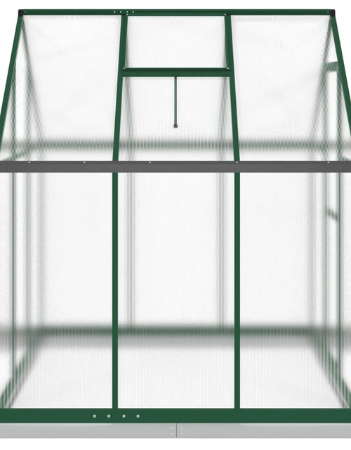 Încărcați imaginea în vizualizatorul Galerie, Sere cu cadru de bază, verde, 169x169x202 cm, aluminiu
