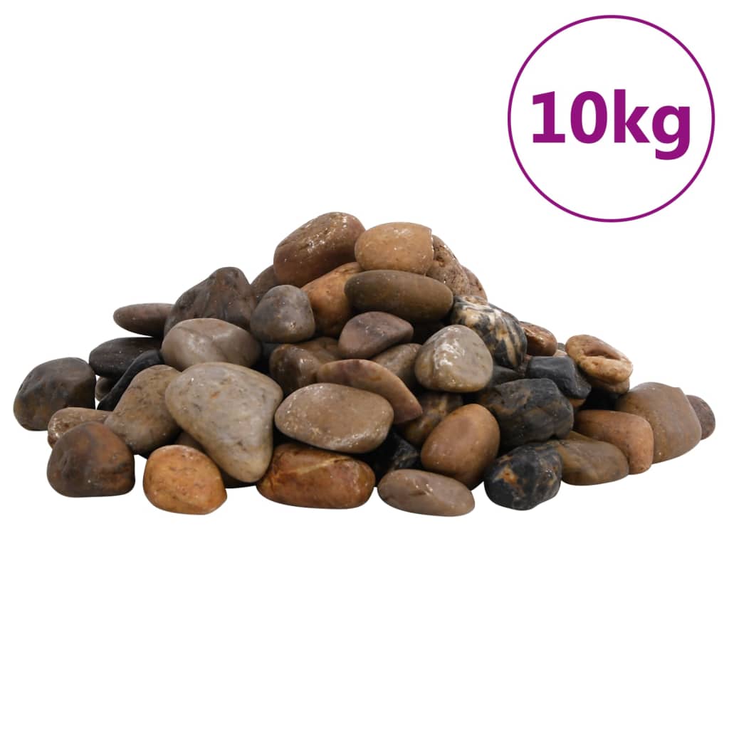 Pietricele lustruite, 10 kg, culori mixte, 2-5 cm