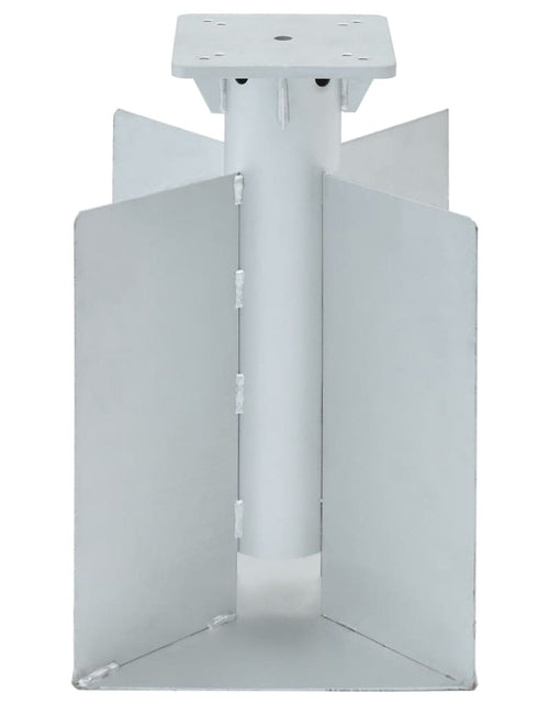 Încărcați imaginea în vizualizatorul Galerie, Suport umbrelă în pământ, argintiu, 27,5x27,5x45 cm, oțel - Lando
