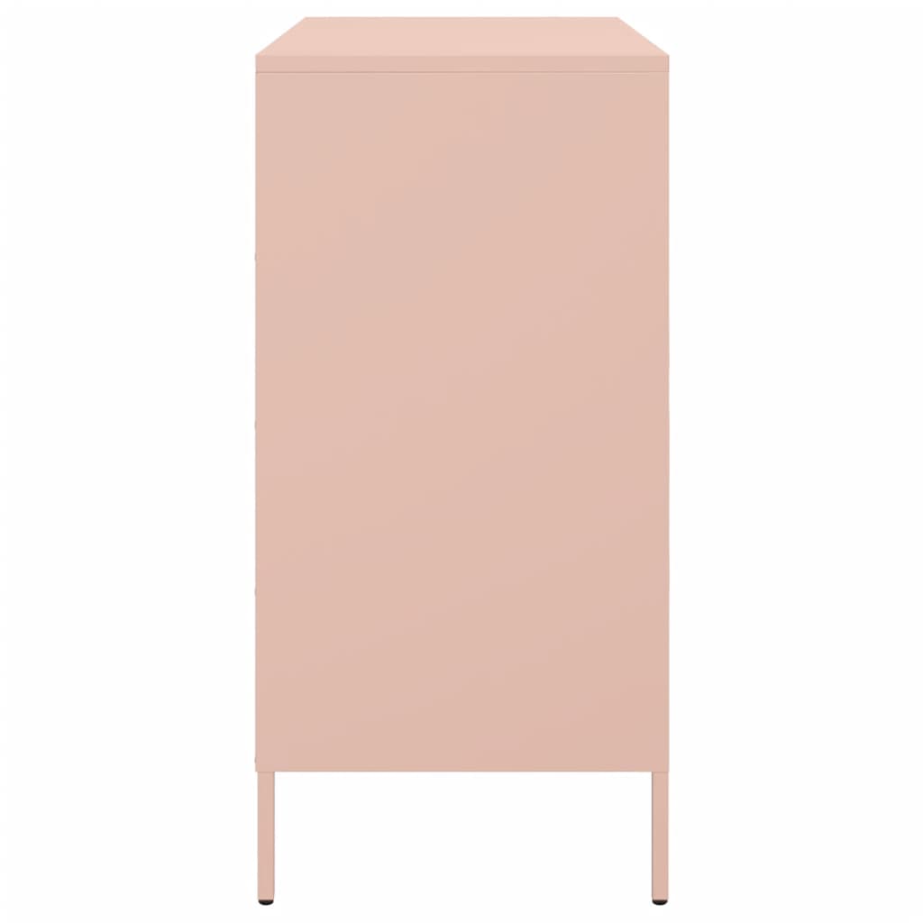 Dulap, roz, 68x39x79 cm, oțel