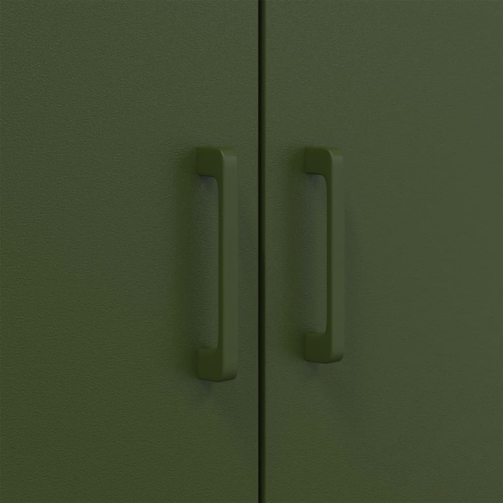 Dulap înalt, verde măsliniu, 68x39x113 cm, oțel