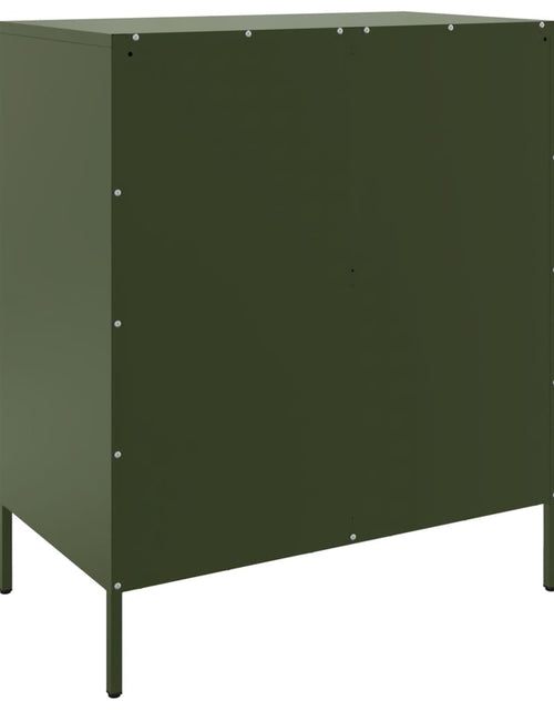 Загрузите изображение в средство просмотра галереи, Dulap, verde măsliniu, 68x39x79 cm, oțel

